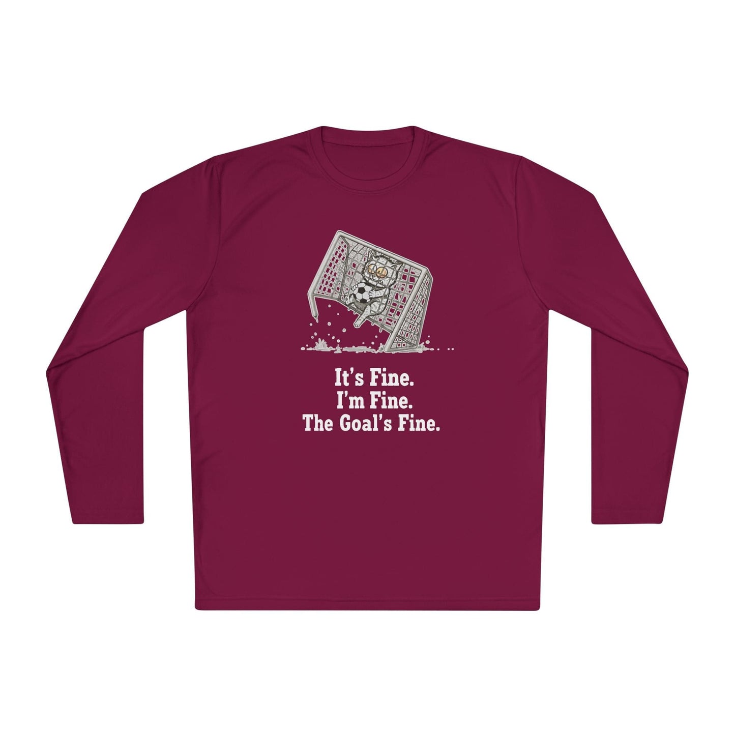 It's Fine, Soccer Lightweight Long Sleeve Tee