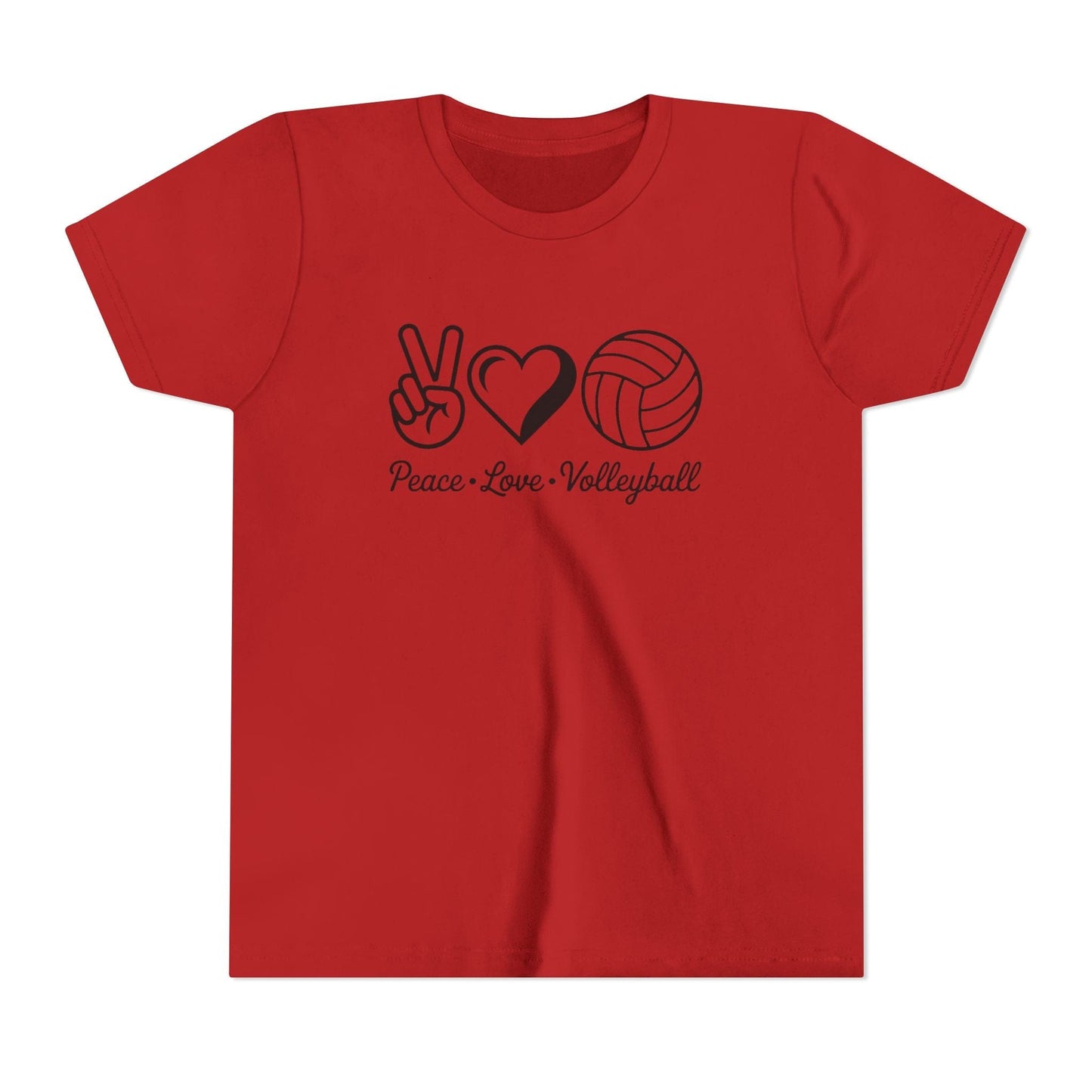 Peace • Love • Volleyball Youth Short Sleeve Tee