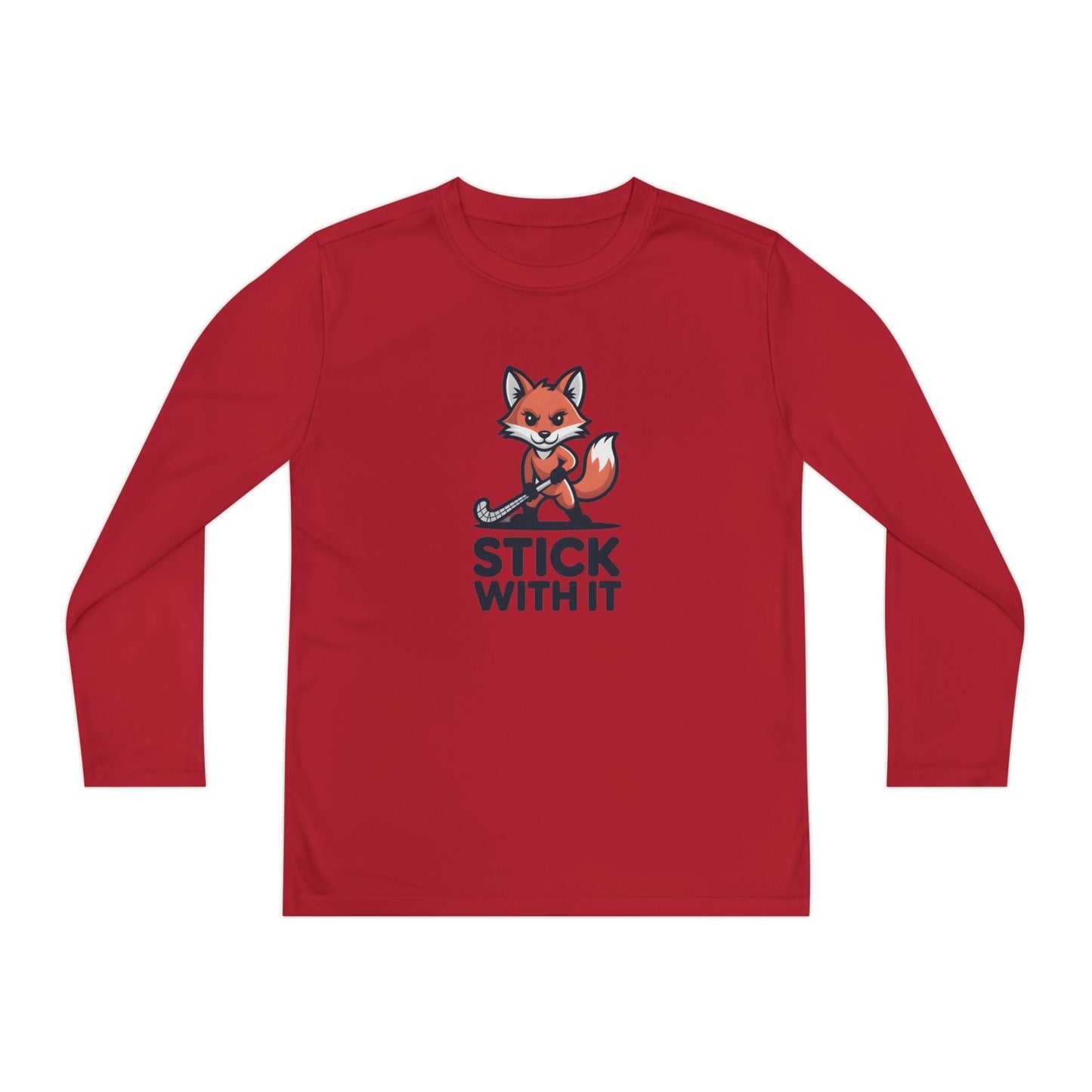 Stick With It Youth Long Sleeve Competitor Tee