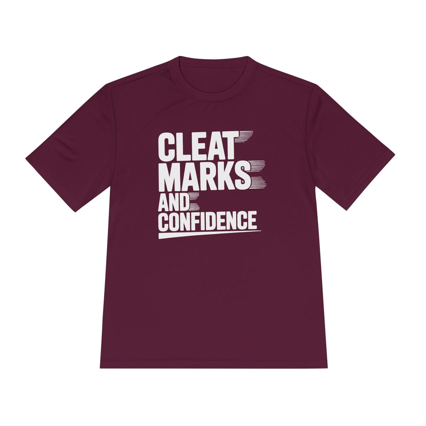 Cleat Marks And Confidence Unisex Moisture Wicking Tee