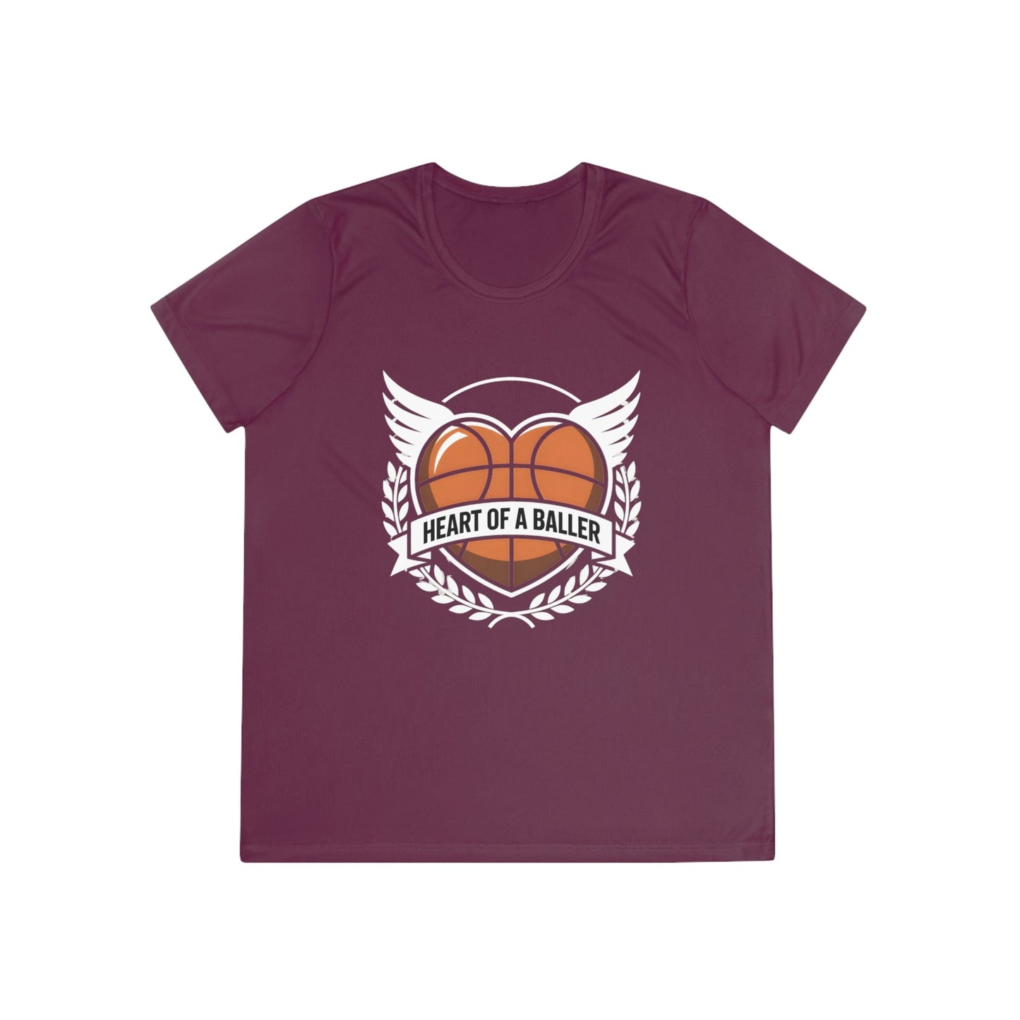 Heart Of A Baller-Basketball Ladies Competitor Tee