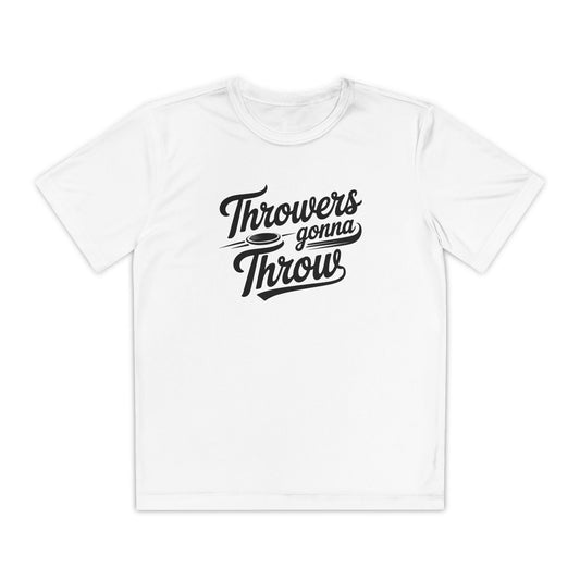 Throwers Gonna Throw Youth Moisture Wicking Tee