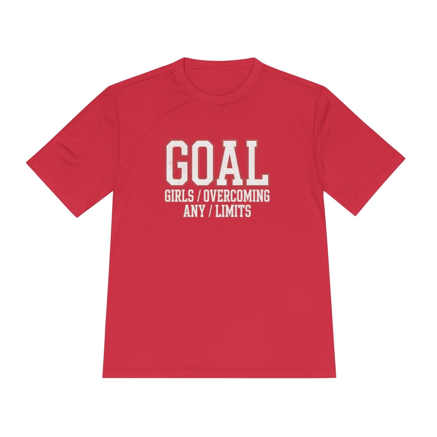 Goal: Girls Overcoming Any Limits Unisex Moisture Wicking Tee