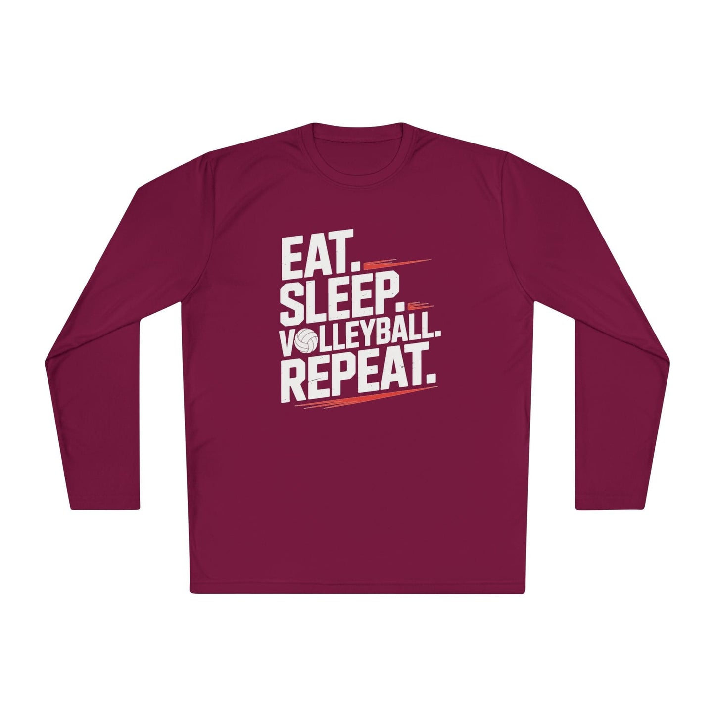 Eat.Sleep.Volleyball.Repeat Lightweight Long Sleeve Tee