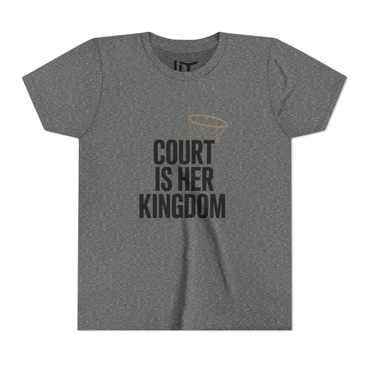 Court Is Her Kingdom Youth Short Sleeve Tee