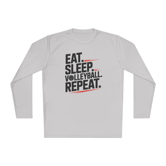 Eat.Sleep.Volleyball.Repeat Lightweight Long Sleeve Tee
