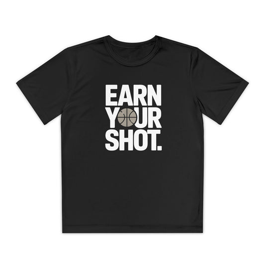Earn Your Shot Youth Moisture Wicking Tee