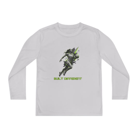Built Different Youth Long Sleeve Competitor Tee
