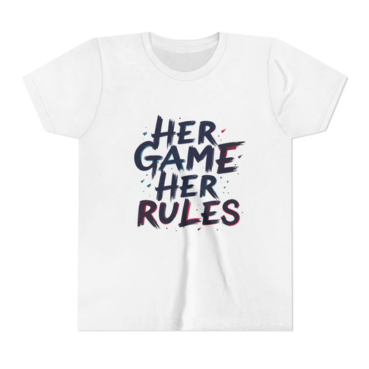 Her Game, Her Rules Youth Short Sleeve Tee
