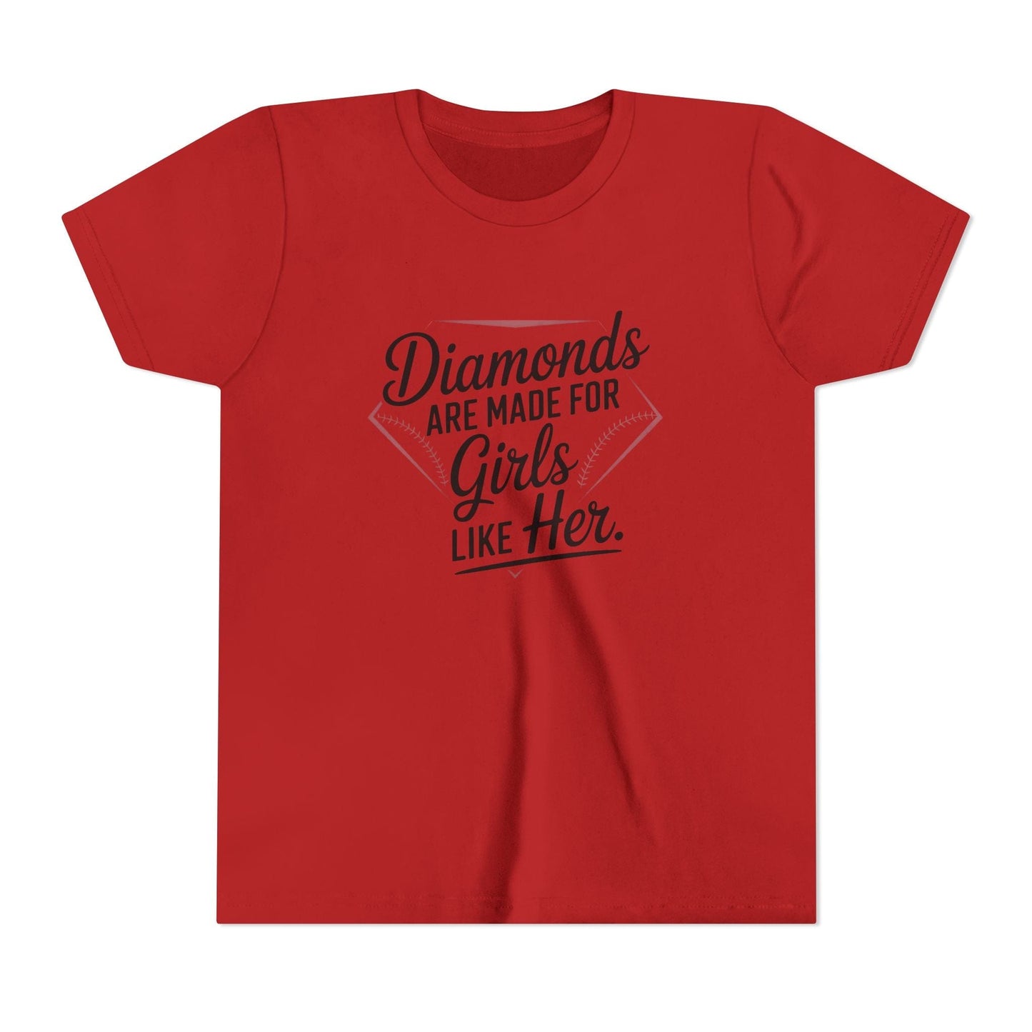 Diamonds Are Made for Girls Like Her Youth Short Sleeve Tee