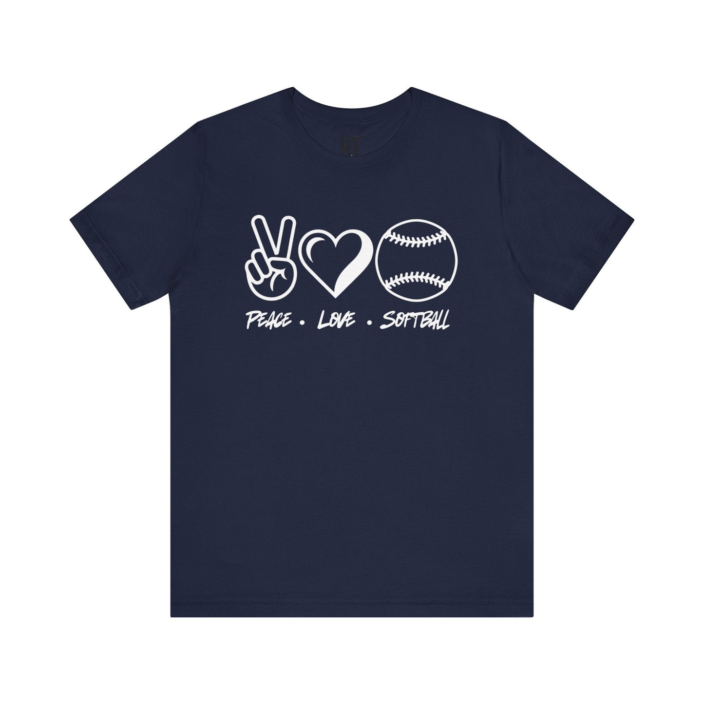 Peace • Love • Softball T-Shirt
