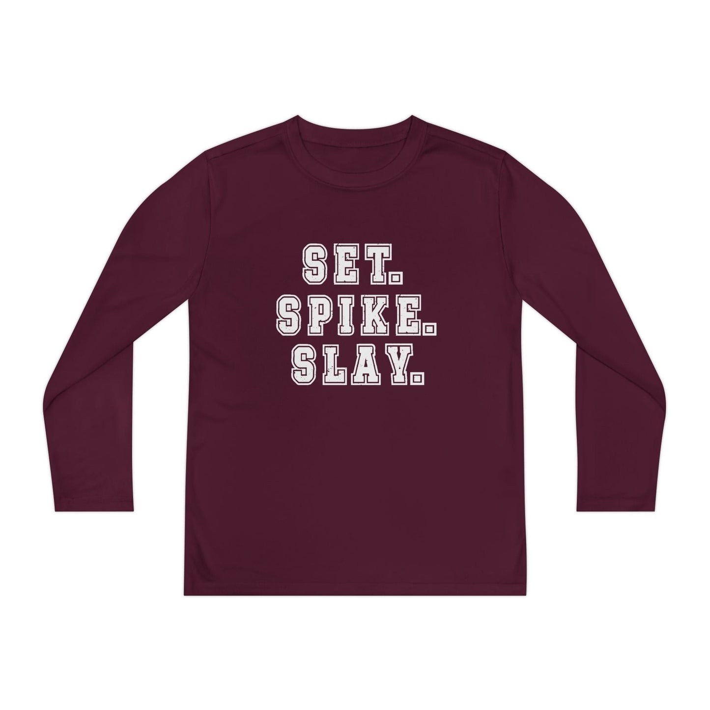 Set.Spike.Slay Youth Long Sleeve Competitor Tee