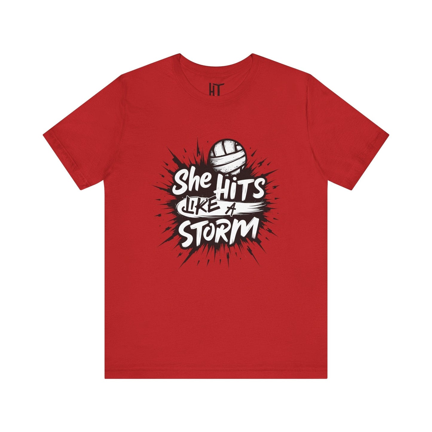 She Hits Like A Storm T-Shirt