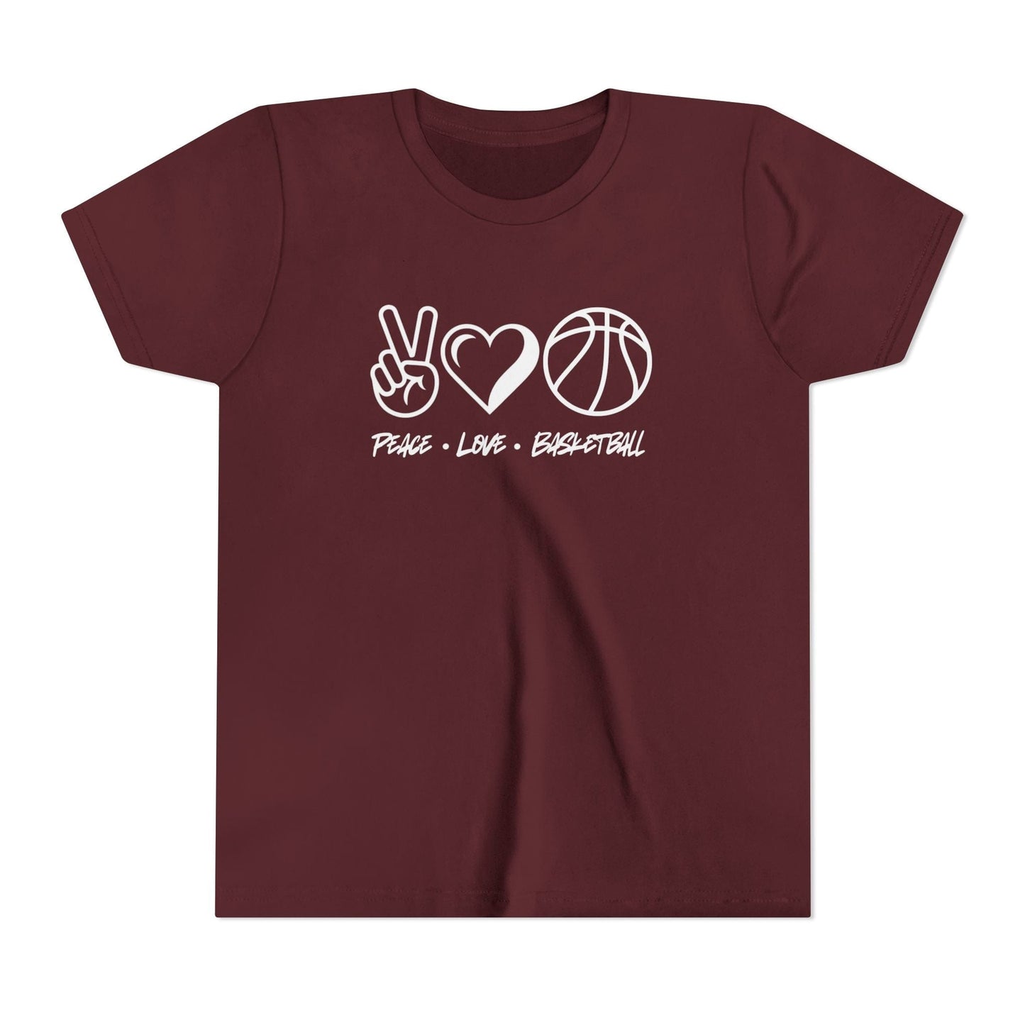 Peace • Love • Basketball Youth Short Sleeve Tee