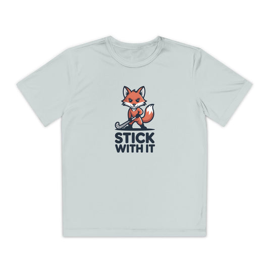 Stick With It Youth Moisture Wicking Tee