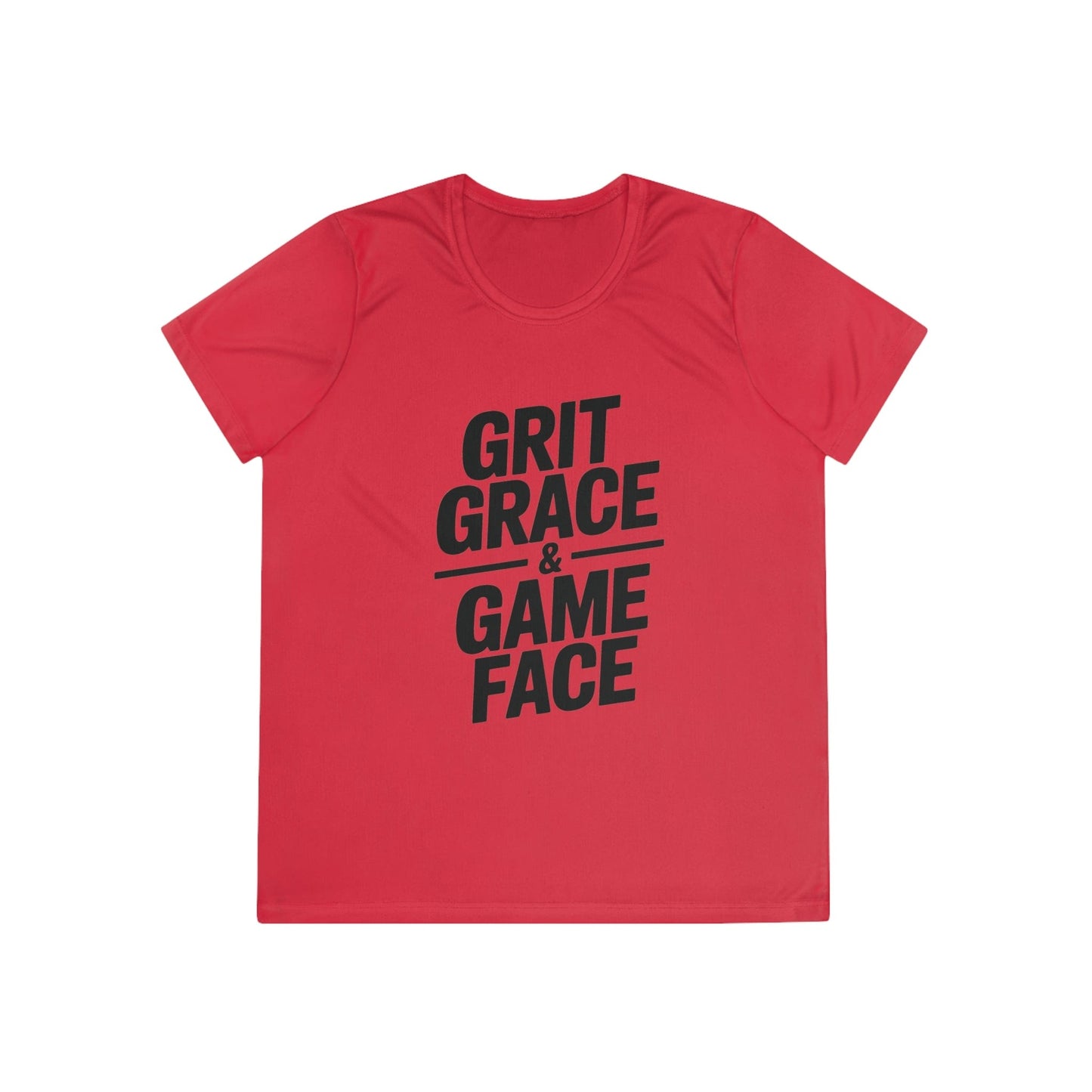 Grit, Grace, And Game Face Ladies Moisture Wicking Tee