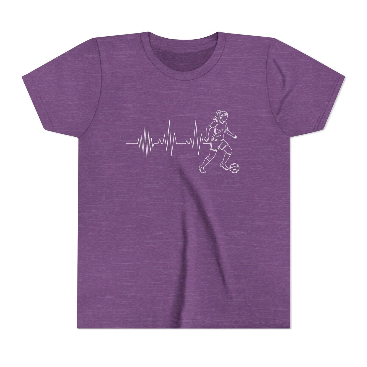 Soccer Heartbeat Youth Short Sleeve Tee