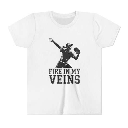 Fire In My Veins Youth Short Sleeve Tee
