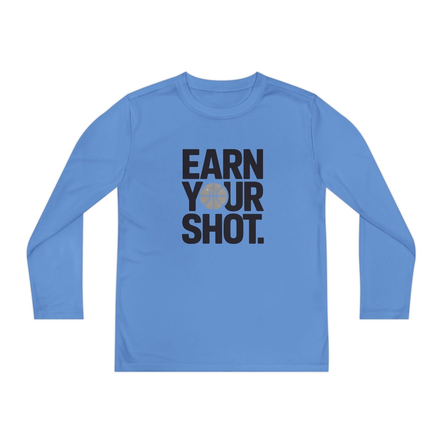 Earn Your Shot Youth Long Sleeve Competitor Tee
