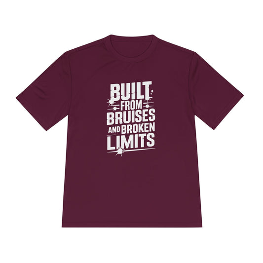 Built From Bruises And Broken Limits Unisex Moisture Wicking Tee
