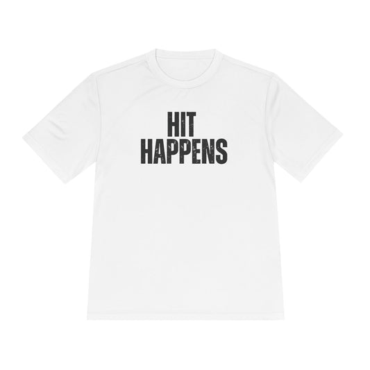 Hit Happens Unisex Moisture Wicking Tee