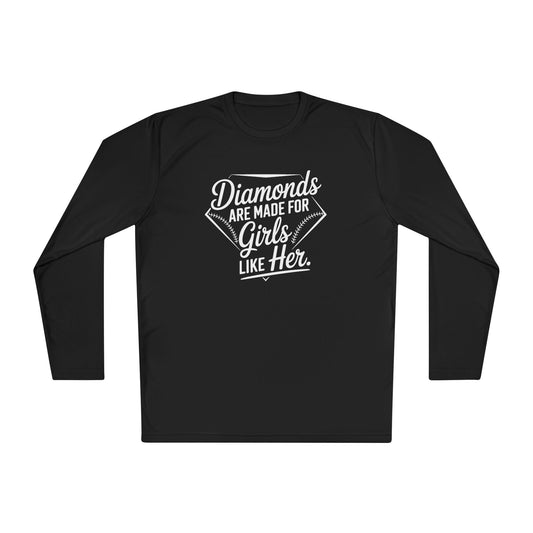Diamonds Are Made for Girls Like Her Lightweight Long Sleeve Tee