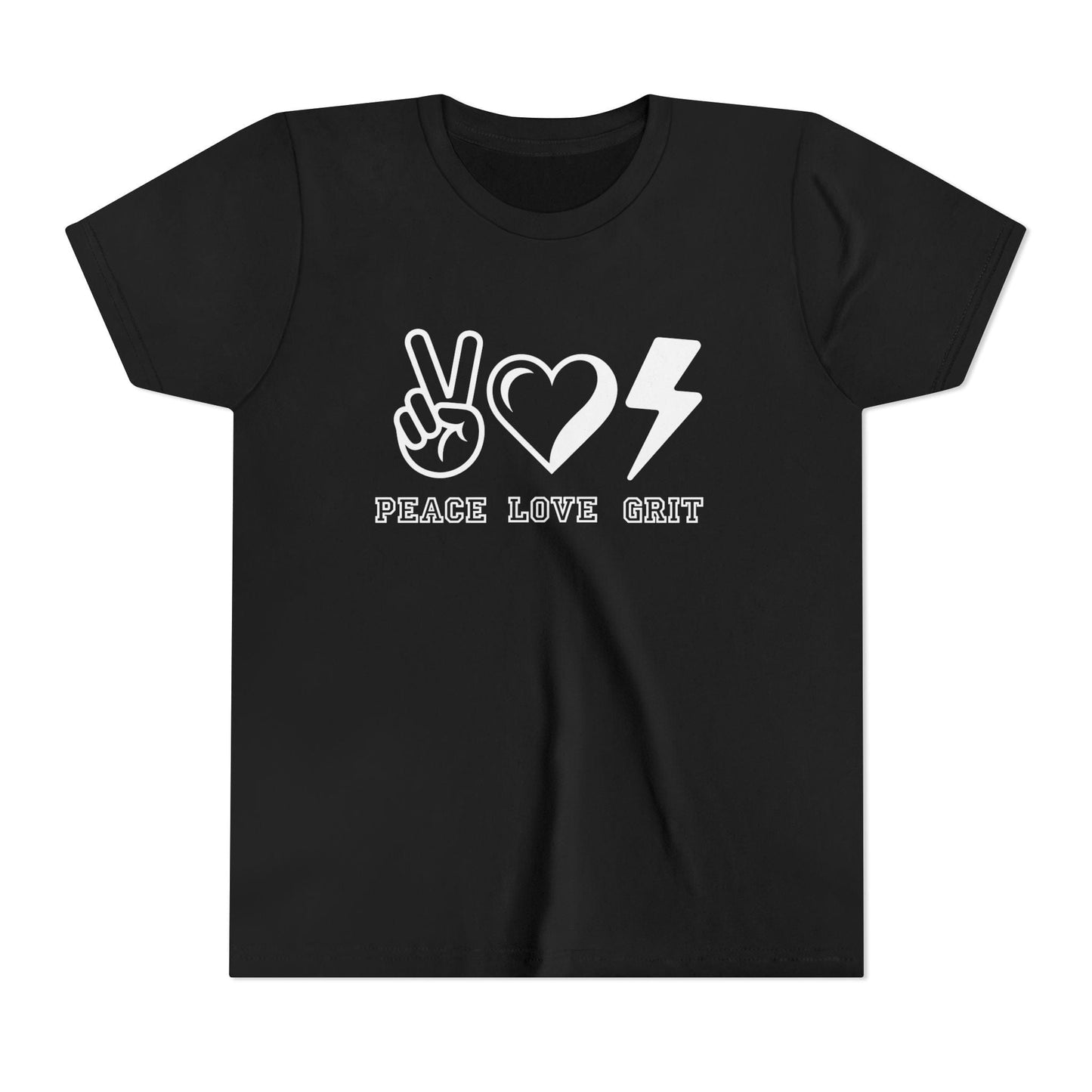 Peace, Love, Grit Youth Short Sleeve Tee