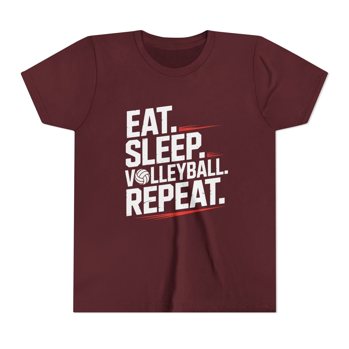 Eat.Sleep.Volleyball.Repeat Youth Short Sleeve Tee