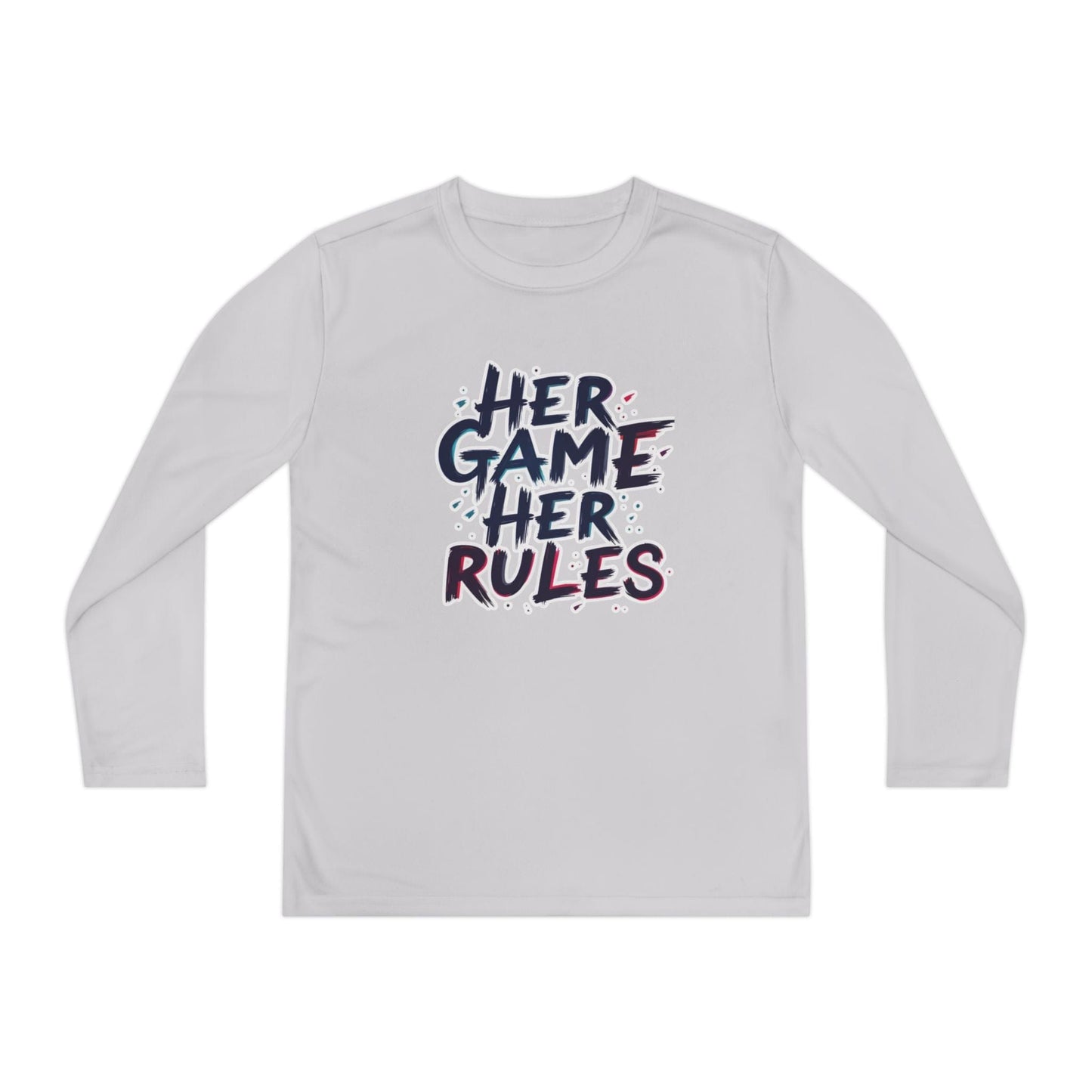 Her Game, Her Rules Youth Long Sleeve Competitor Tee