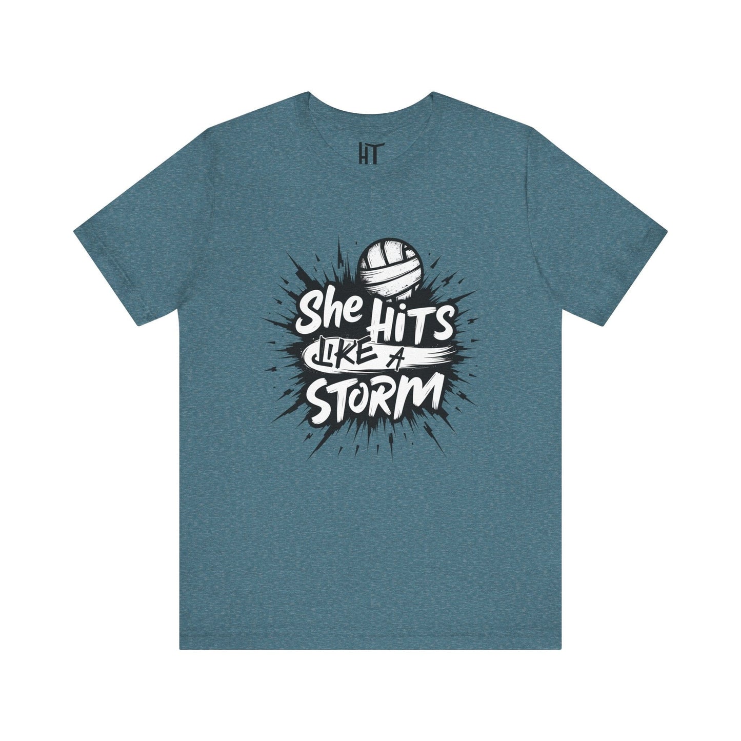 She Hits Like A Storm T-Shirt