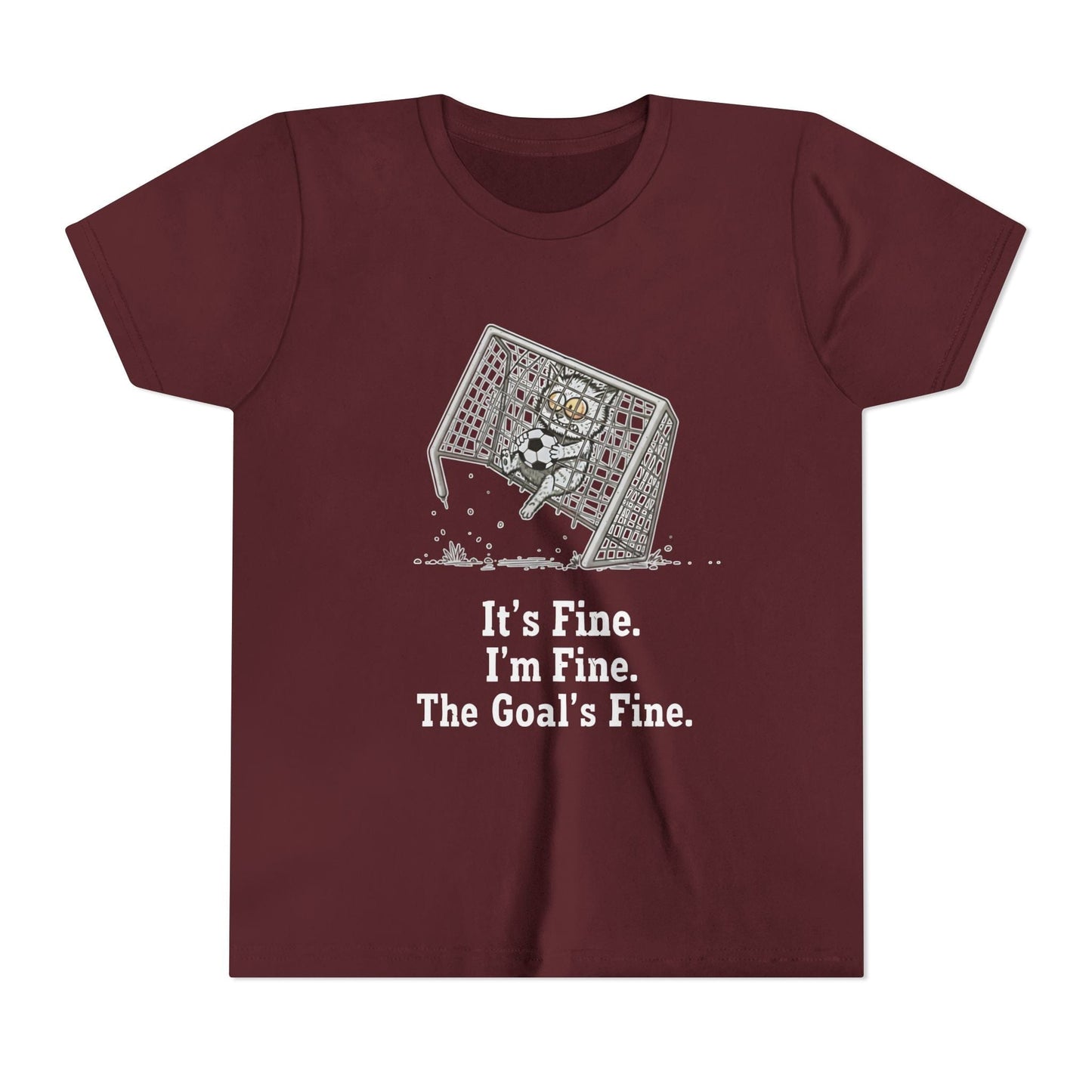 It's Fine, Soccer Youth Short Sleeve Tee