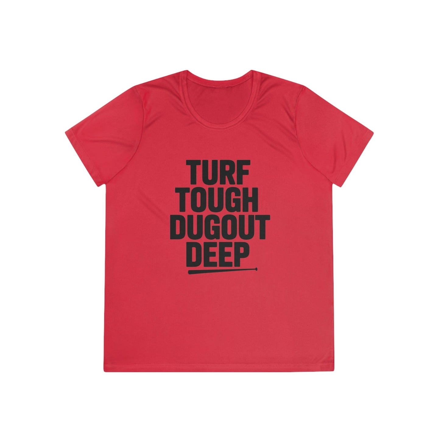 Turf Tough, Dugout Deep Ladies Moisture Wicking Tee