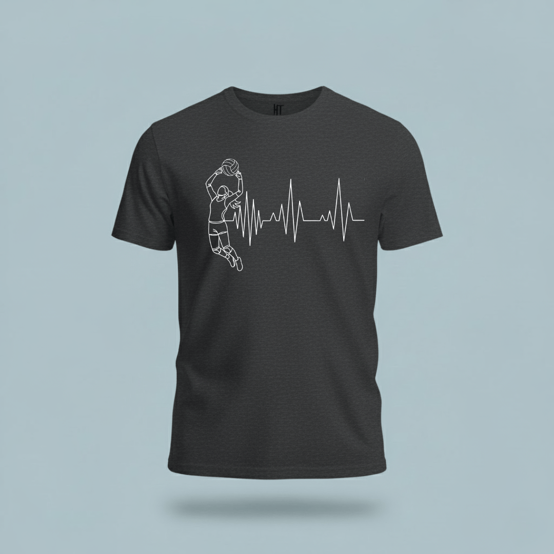 Volleyball Heartbeat T-Shirt