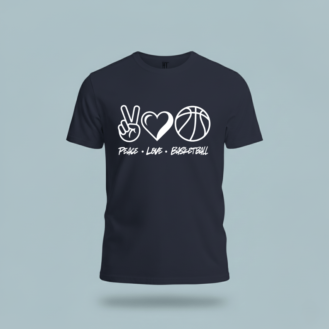 Peace • Love • Basketball T-Shirt