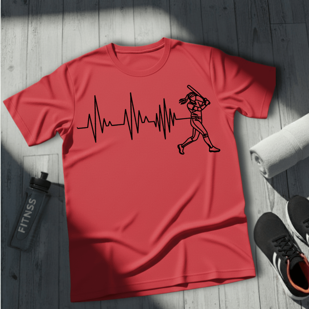 Softball Heartbeat T-Shirt