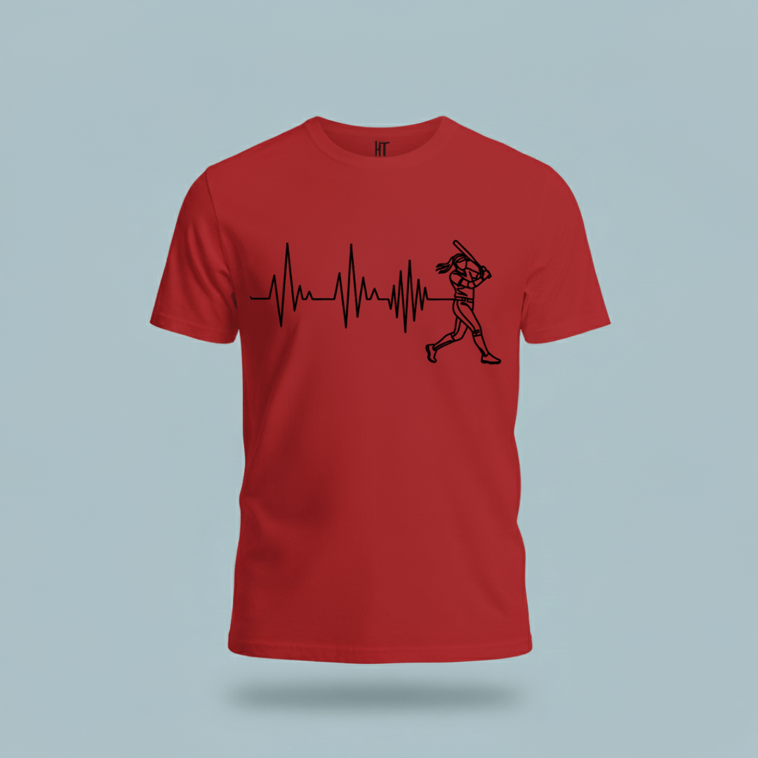 Softball Heartbeat T-Shirt