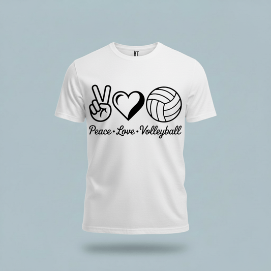 Peace • Love • Volleyball T-Shirt