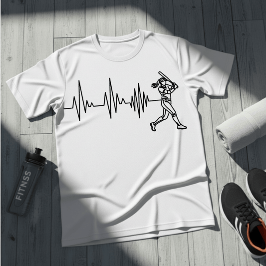 Softball Heartbeat T-Shirt