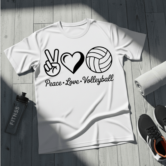 Peace • Love • Volleyball T-Shirt