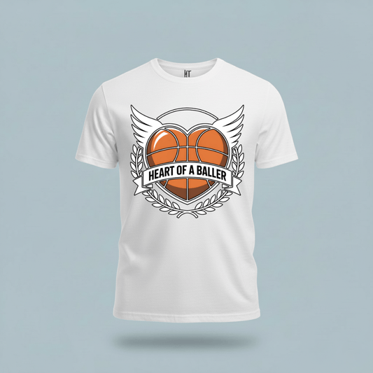 Heart Of A Baller-Basketball T-Shirt