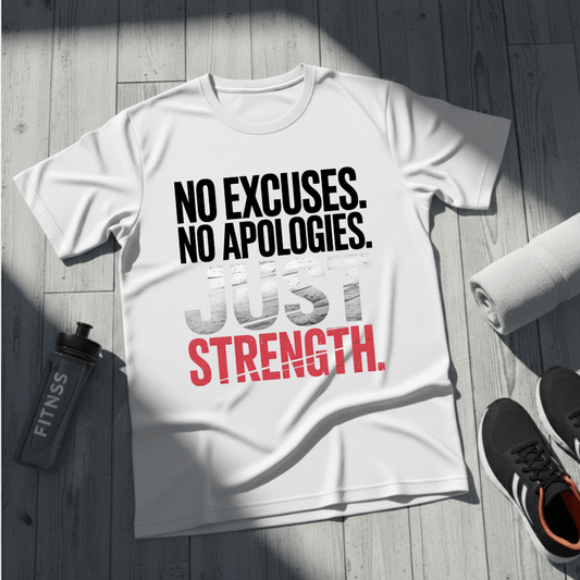 No Excuses. No Apologies. Just Strength. T-Shirt