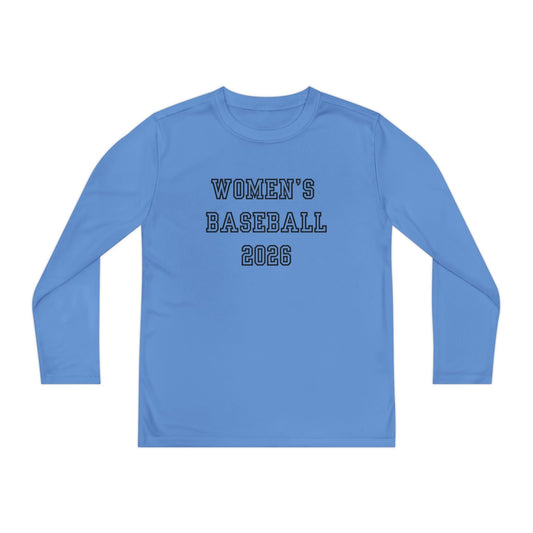 Women's Baseball 2026 Youth Long Sleeve Competitor Tee