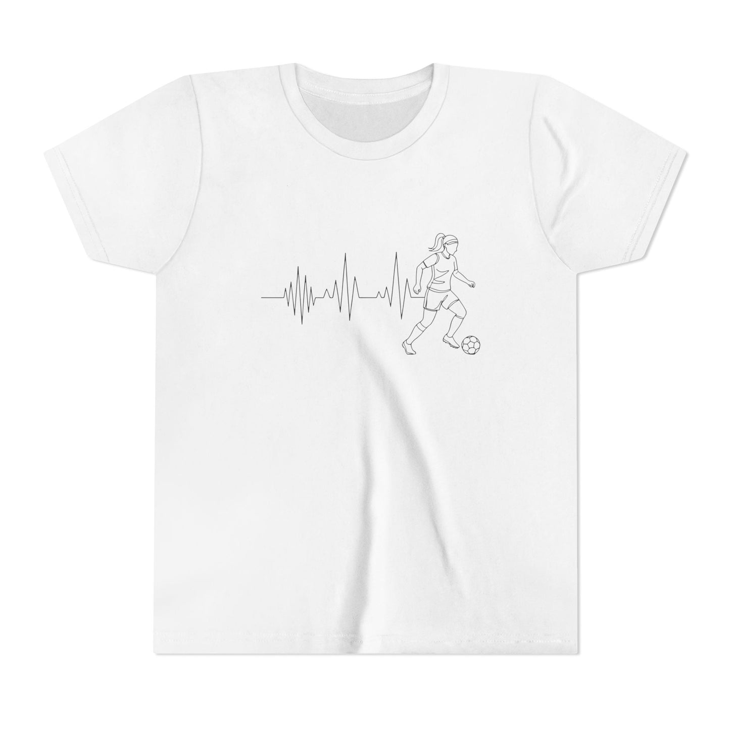 Soccer Heartbeat Youth Short Sleeve Tee