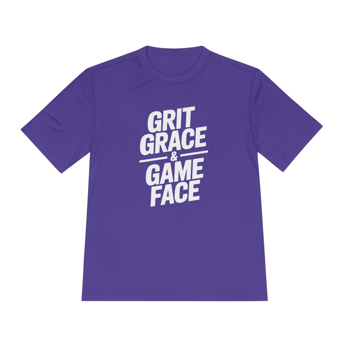 Grit, Grace, And Game Face Unisex Moisture Wicking Tee