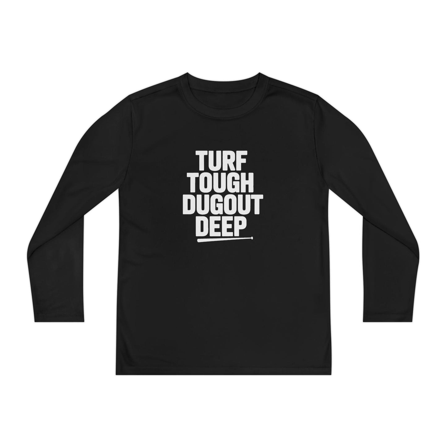 Turf Tough, Dugout Deep Youth Long Sleeve Competitor Tee