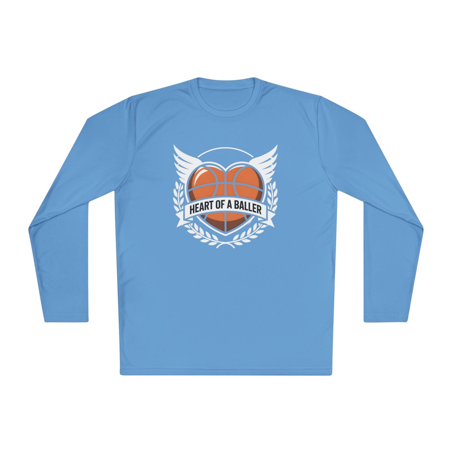 Heart Of A Baller-Basketball  Unisex Lightweight Long Sleeve Tee