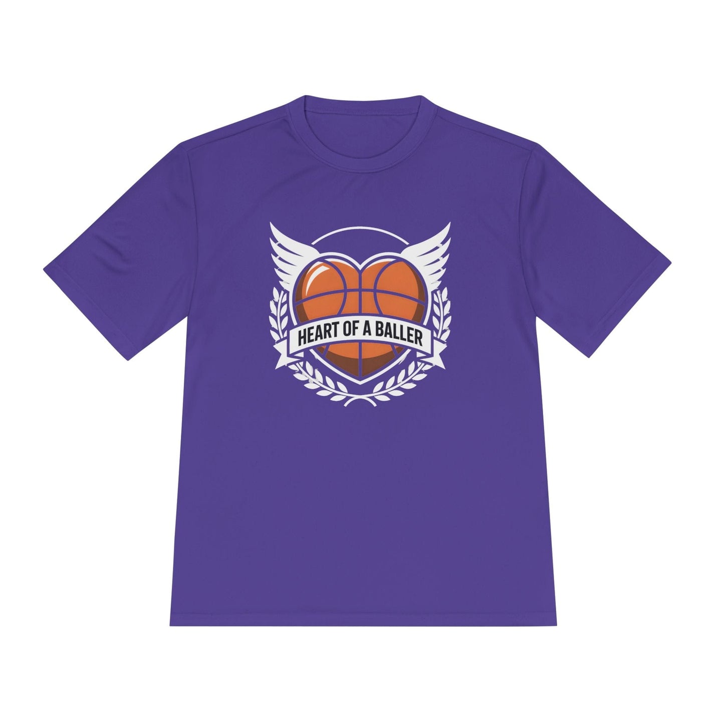 Heart Of A Baller-Basketball  Unisex Moisture Wicking Tee