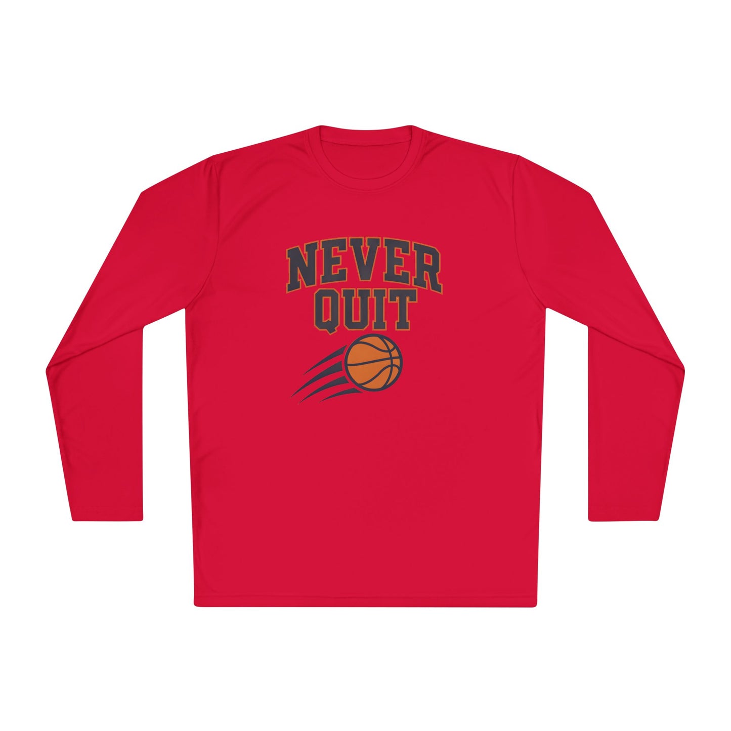 Never Quit Basketball Lightweight Long Sleeve Tee