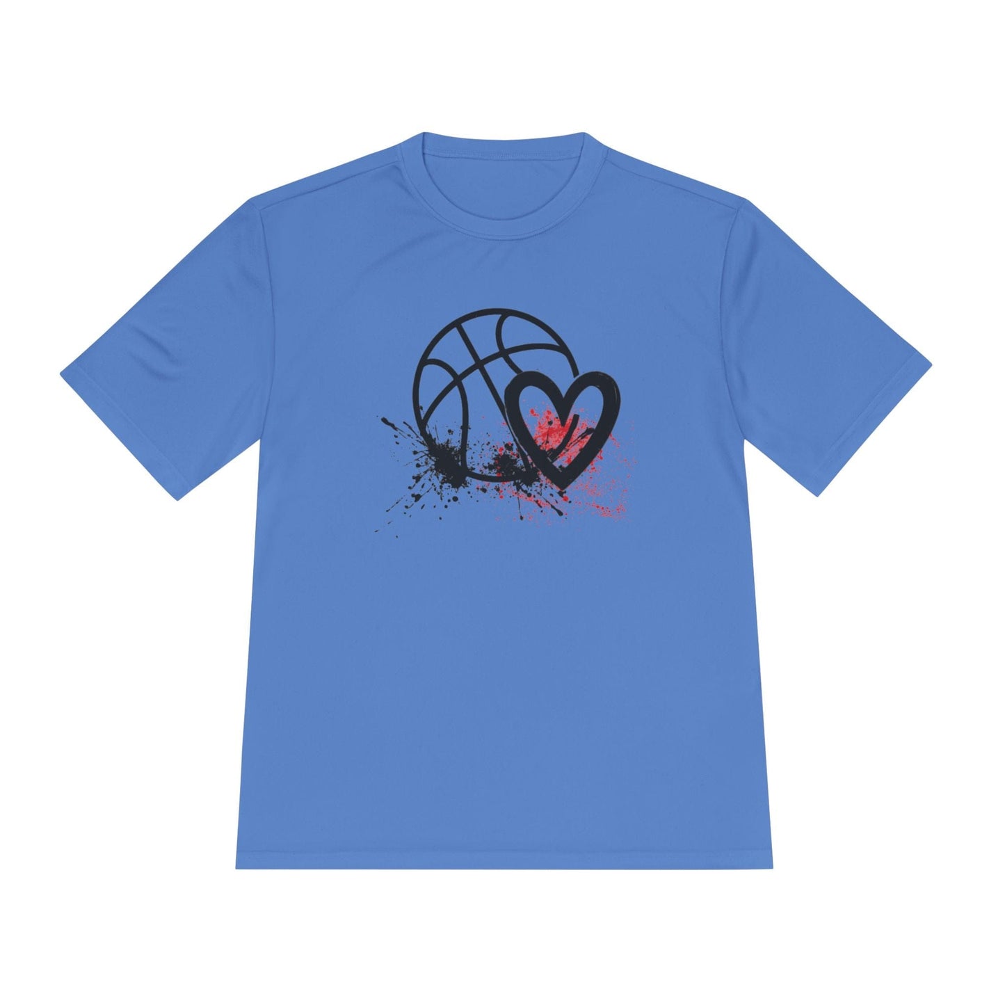 Basketball Is Her Heartbeat Unisex Moisture Wicking Tee