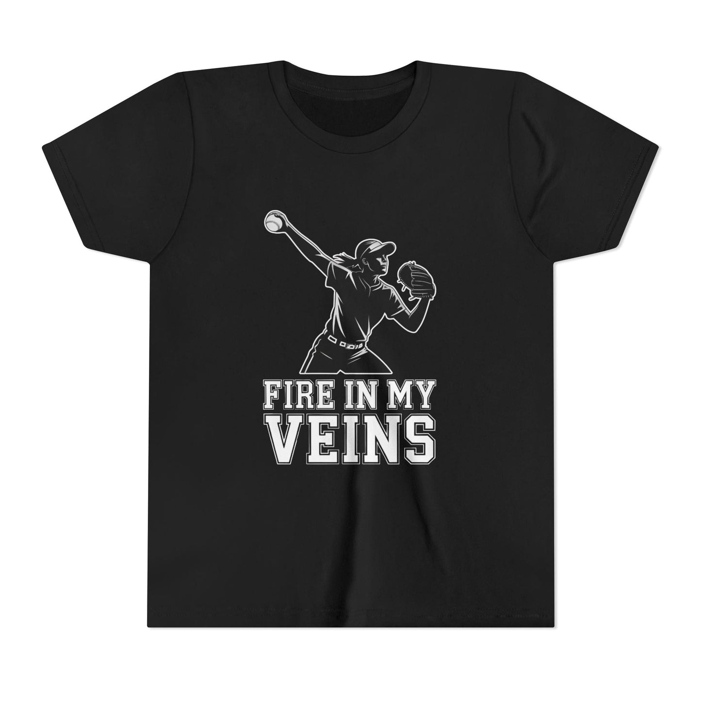 Fire In My Veins Youth Short Sleeve Tee
